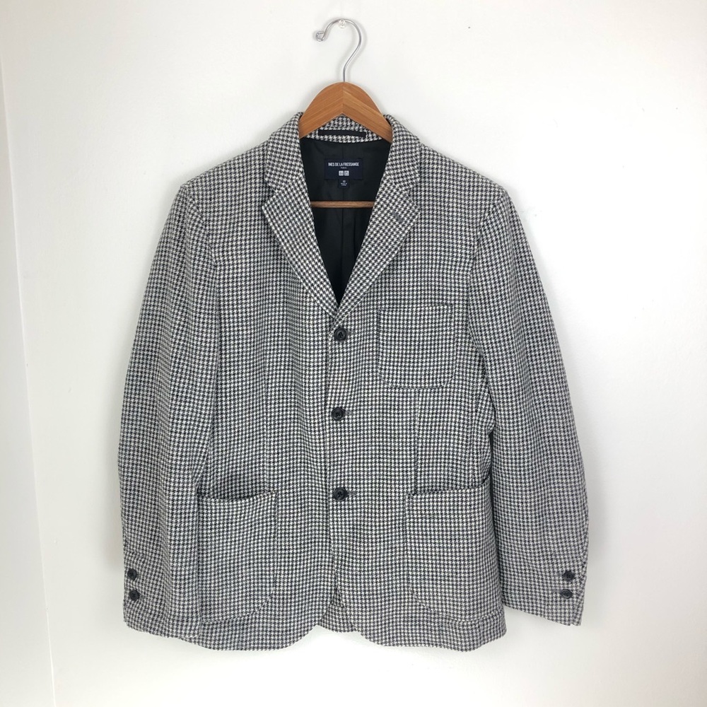 Uniqlo Ines de la Fressange Houndstooth Blazer